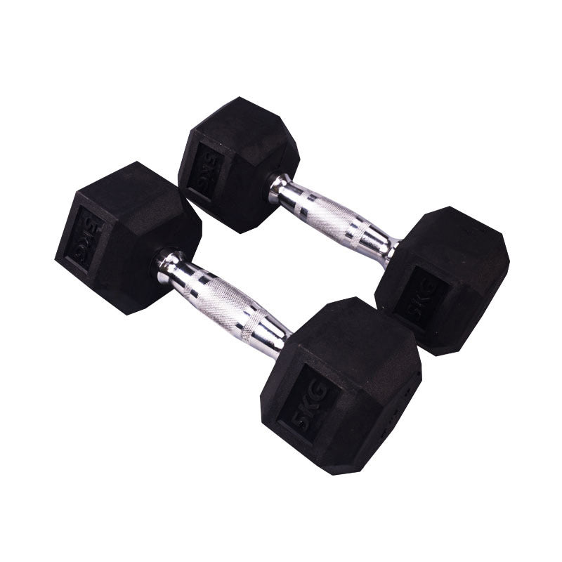 Rubber Hex Dumbbells (Sold in Pairs)