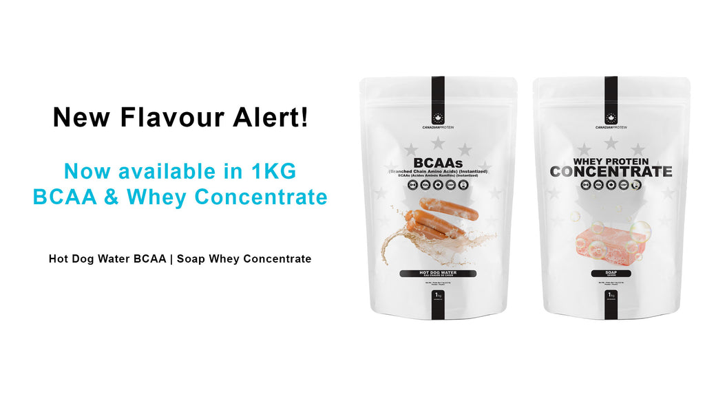 Introducing New BCAA and Whey Protein Concentrate Flavours! Canadian