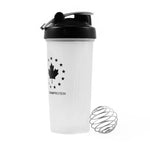 White Blender Bottle Shaker Cup