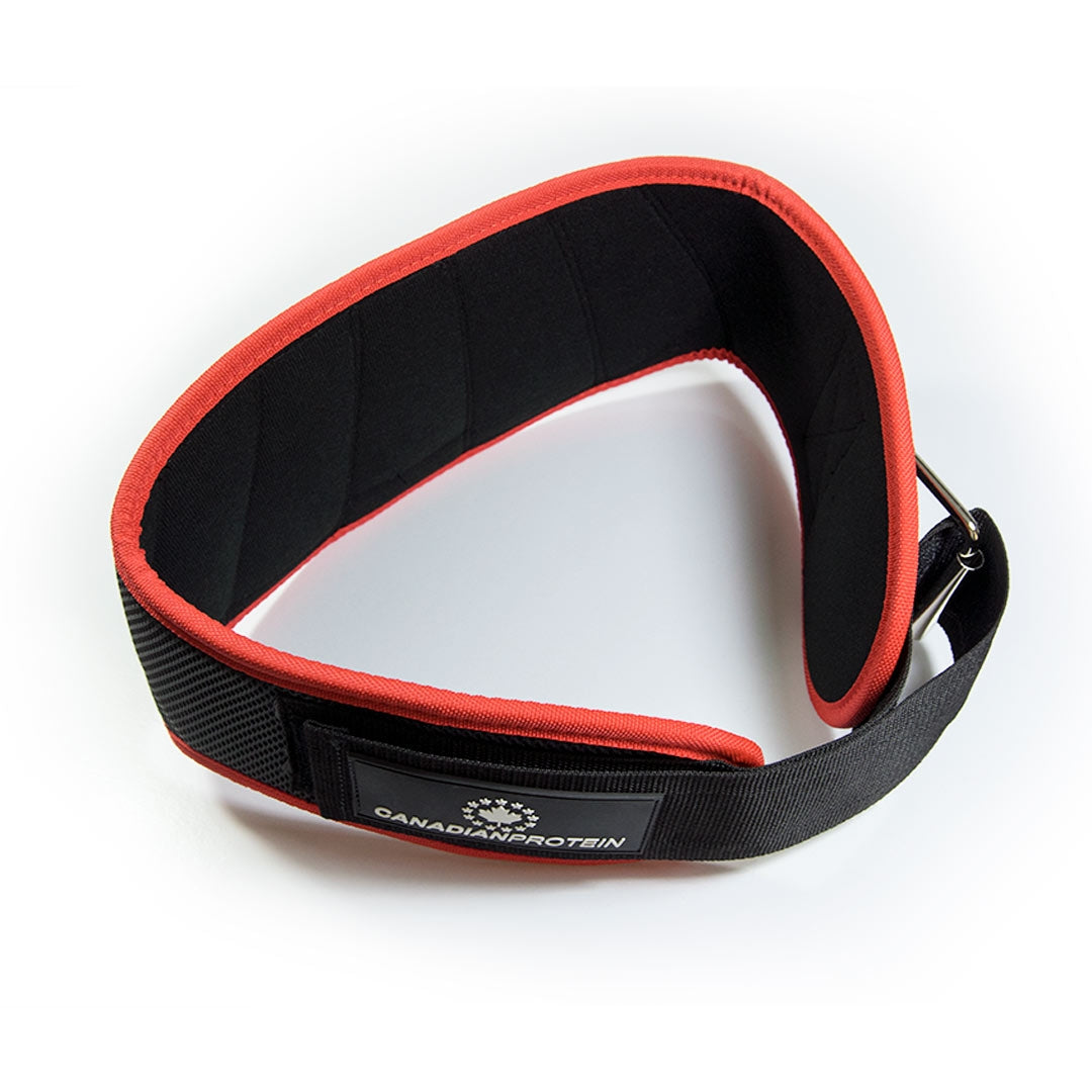 QTF Fitness Neoprene Weight Lifting Belt - 6\" Wide Adjustable Gym Belt For Squats & Deadlifts