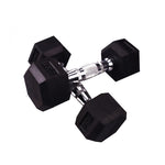 Rubber Hex Dumbbells (Sold in Pairs)